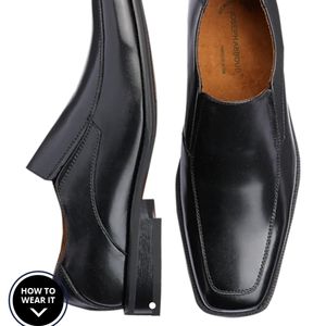 Joseph Abboud black Moc Toe shoes